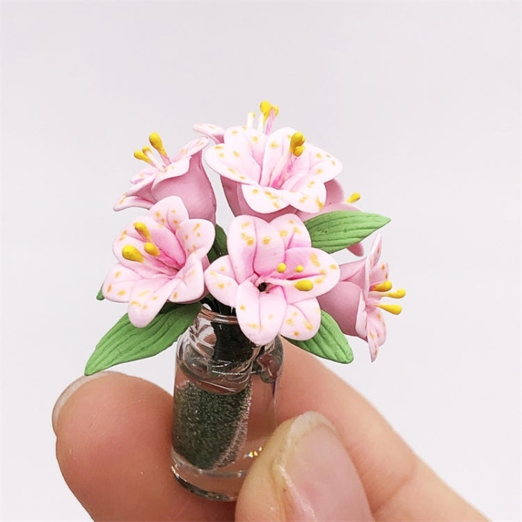 1:12 mini casa de muñecas muebles de casa de muñecas decoración de bolsillo organizar flores lirio, Flowers Lily