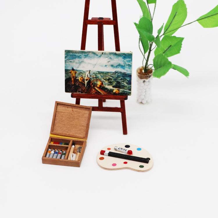 Accesorios para muebles de casa de muñecas, caja de acuarela de bolsillo, pintura de simulación, varicela, Painting Pox