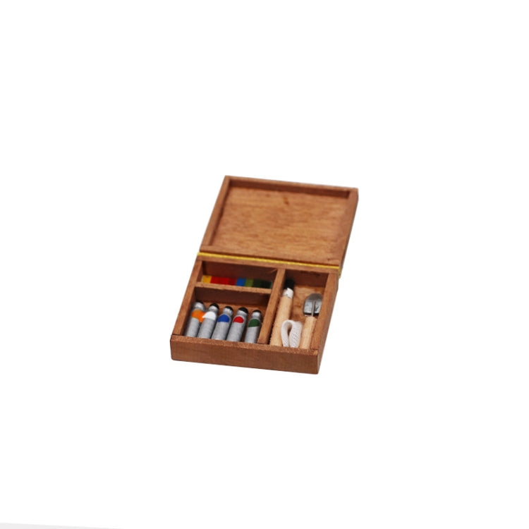 Accesorios para muebles de casa de muñecas, caja de acuarela de bolsillo, pintura de simulación, varicela, Painting Pox