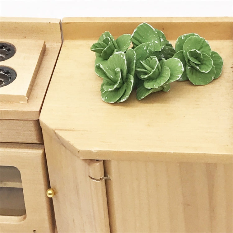 5 uds 1:12 Mini casa de juguete vegetal simulación repollo accesorio de cocina Mini casa de juguete, 5 PCS Cabbage