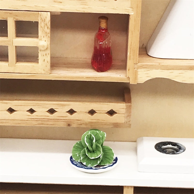 5 uds 1:12 Mini casa de juguete vegetal simulación repollo accesorio de cocina Mini casa de juguete, 5 PCS Cabbage