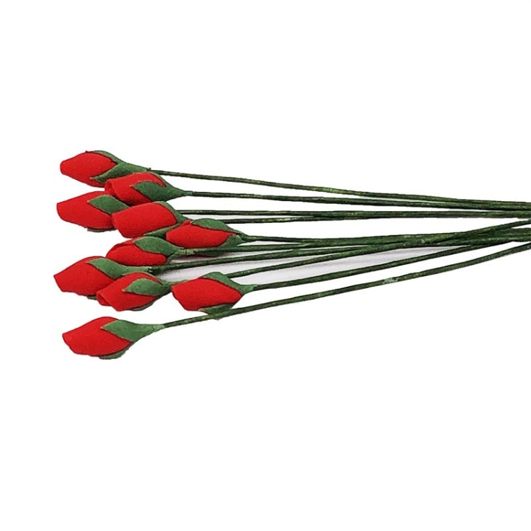 10 PCS 1:12 Mini Casa Juguete Simulación Rosa Hueso para Jardín Sala de estar, Rose Bone