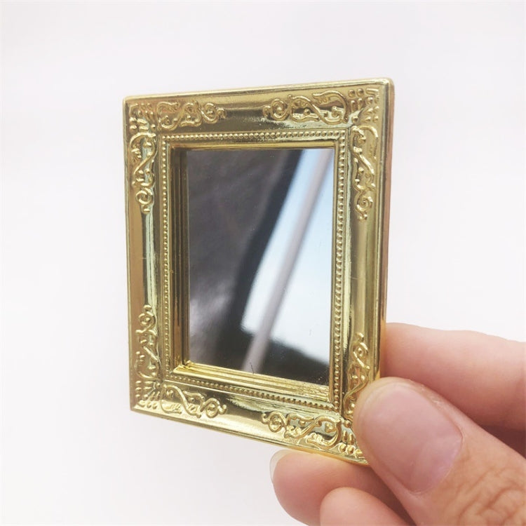 1:12 Mini Casa Juguete Simulación Espejo de Pared para Dormitorio, Wall Mirror