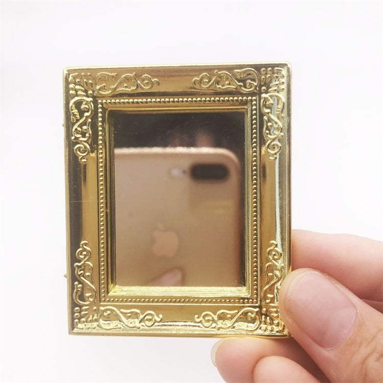 1:12 Mini Casa Juguete Simulación Espejo de Pared para Dormitorio, Wall Mirror