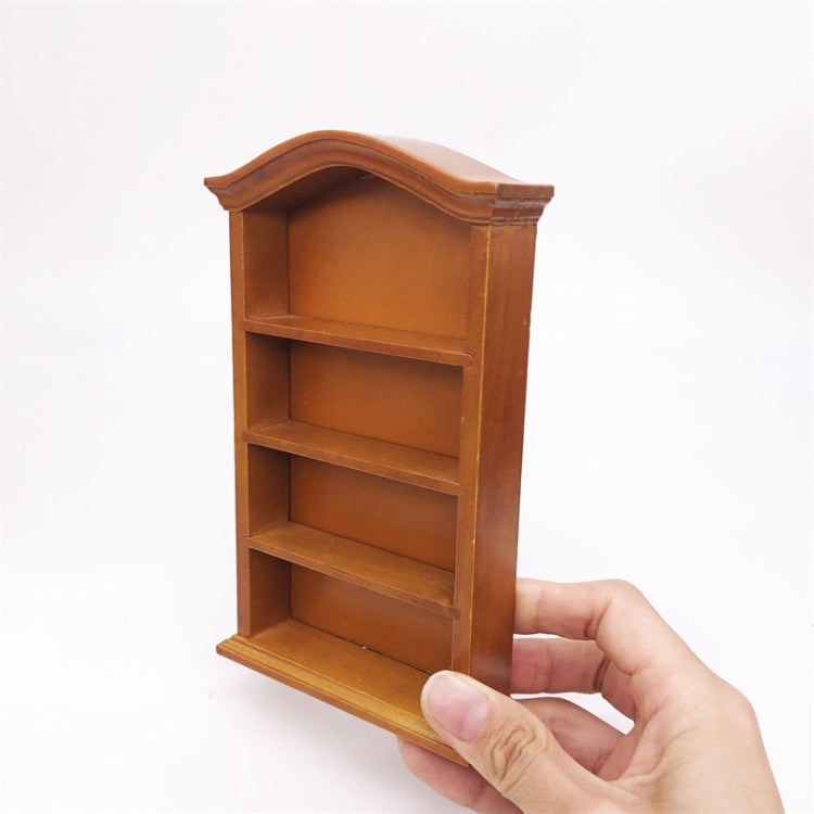 Mini casa de juguete 1:12, muebles de simulación, estantería de madera, Mini casa de juguete, Wooden Bookcase