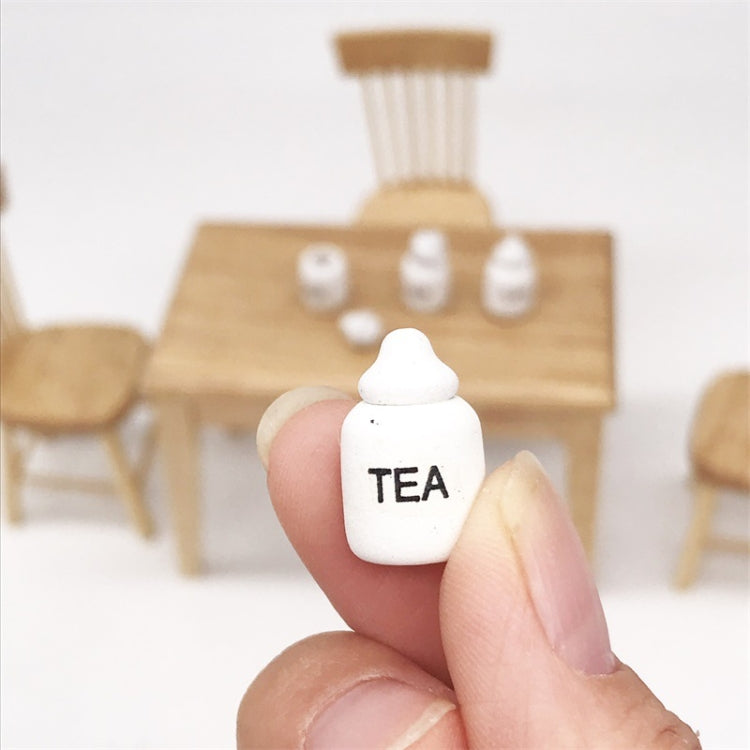 3 juegos 1:12 Mini casa de muñecas casa de muñecas miniaturas muebles comida juego té sal tarro 4 unids/set, 3 Sets Tea Salt Jar