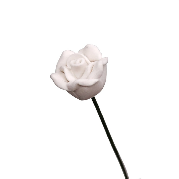 10 Uds. 1:12 Mini casa de muñecas jardín dormitorio escena decoración rosas, White