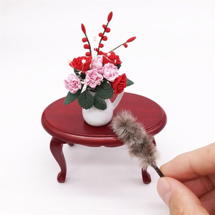 1:12 Mini Casa Juguete Simulación Cepillo de Pelo de Pollo, Simulation Chicken Hair Brush