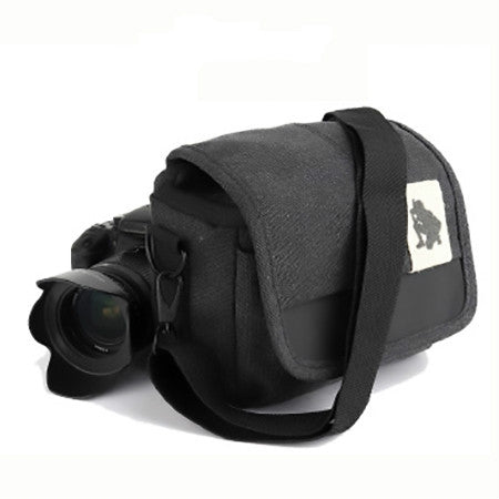 Bolso bandolera universal para cámara DSLR Bolso fotográfico de lona, Tamaño externo: 19 x 17 x 10 mm