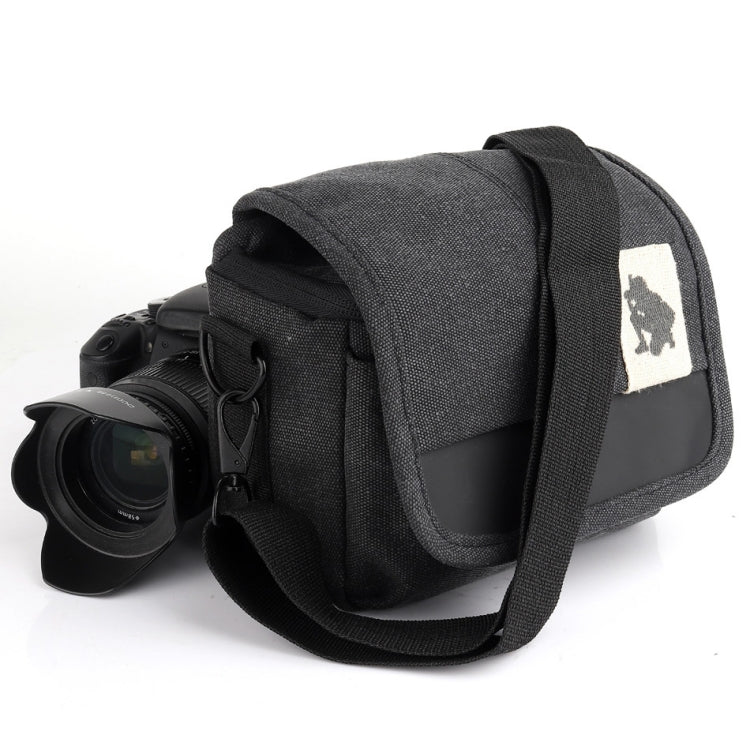 Bolso bandolera universal para cámara DSLR Bolso fotográfico de lona, Tamaño externo: 19 x 17 x 10 mm