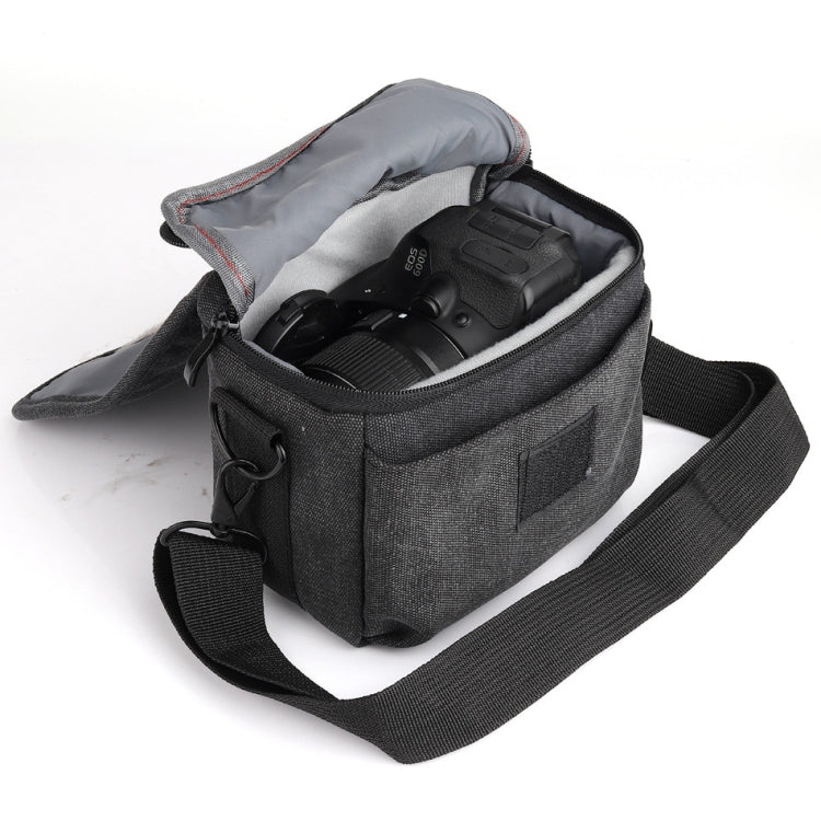 Bolso bandolera universal para cámara DSLR Bolso fotográfico de lona, Tamaño externo: 19 x 17 x 10 mm