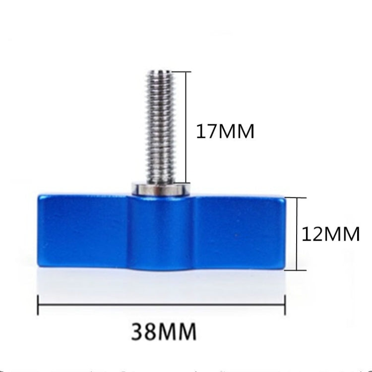 10 Uds tornillo en forma de T tornillo de mano de ajuste multidireccional tornillo de mango de aleación de aluminio, M4, M5, M6
