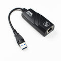 2 PCS USB3.0 Tarjeta de red Gigabit Computadora portátil Cableado externo USB a Interfaz de cable de red RJ45