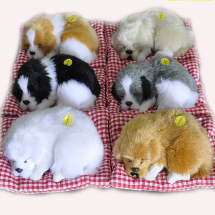 La simulación llamará al perro durmiente, adornos, juguete, muñeca creativa, regalo para niños