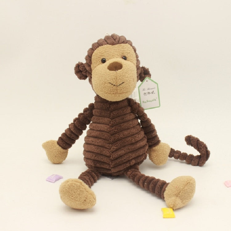 Muñeco de peluche de animales a rayas, muñeco animal creativo, Monkey 15cm, Fox 15cm, Panda 15cm, Elephant 15cm, Dog 15cm, Pig 15cm, Lion 15cm, Gray Rabbit 15cm, Pink Rabbit 15cm, Rhinoceros 15cm, Duck 15cm, Bear 15cm, Monkey 33cm, Fox 33cm, Panda 33cm...