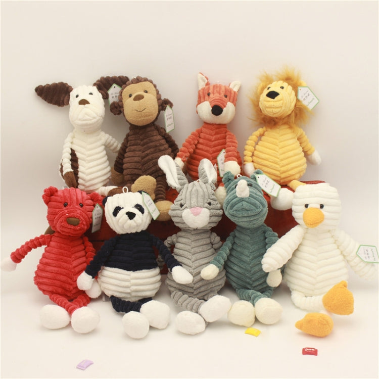 Muñeco de peluche de animales a rayas, muñeco animal creativo, Monkey 15cm, Fox 15cm, Panda 15cm, Elephant 15cm, Dog 15cm, Pig 15cm, Lion 15cm, Gray Rabbit 15cm, Pink Rabbit 15cm, Rhinoceros 15cm, Duck 15cm, Bear 15cm, Monkey 33cm, Fox 33cm, Panda 33cm...