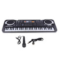 MQ-6106 Piano Electrónico de Simulación Multifunción para Niños de 61 Teclas Juguetes Musicales de Inteligencia para Niños, Enchufe de la UE, MQ-6106 61-key Piano