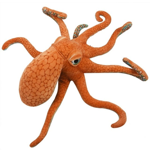 Simulación de pulpo, almohada de peluche, muñeco de Animal submarino, regalo creativo, 50cm, 80cm