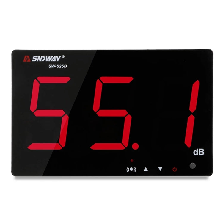 SNDWAY Probadores de monitoreo de decibelios de ruido con pantalla digital de pantalla grande de 30 ~ 130 dB montados en la pared, SW525B with Storage + USB, SW526A 18 inch Display, SW535A 18 inch Display 5-in-1, SW525G with Storage + USB Green