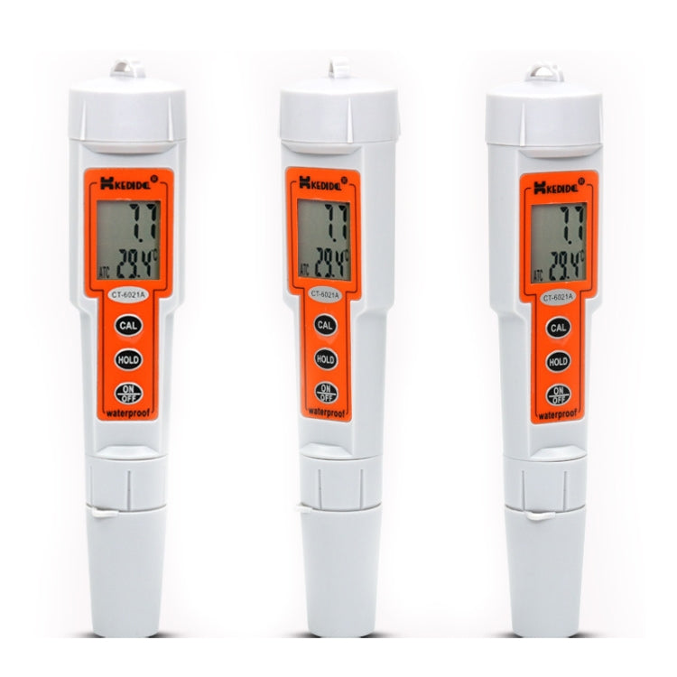 Pluma de medición de prueba de agua digital LCD portátil Kedida, CT6021A PH + Temp Meter, CT3030 Conductivity + Temp Meter, CT6322 PH Conductivity Temp Meter, CT6821 PH + ORP + Temp Meter, CT8023 H2 + Temp Meter