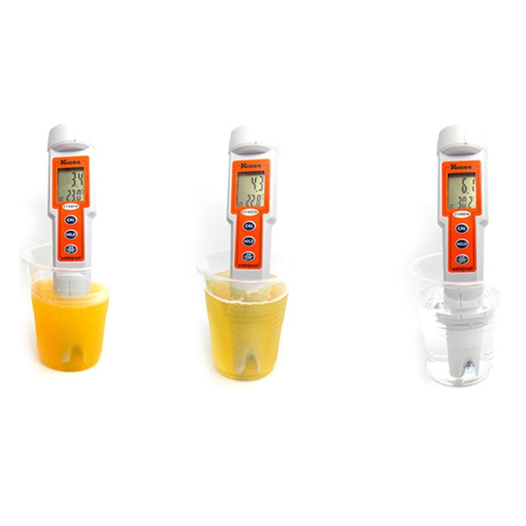 Pluma de medición de prueba de agua digital LCD portátil Kedida, CT6021A PH + Temp Meter, CT3030 Conductivity + Temp Meter, CT6322 PH Conductivity Temp Meter, CT6821 PH + ORP + Temp Meter, CT8023 H2 + Temp Meter