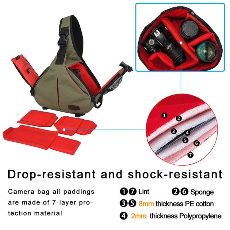 Bolso impermeable para cámara DSLR CADeN K1 con funda para lluvia
