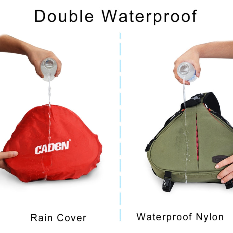 Bolso impermeable para cámara DSLR CADeN K1 con funda para lluvia