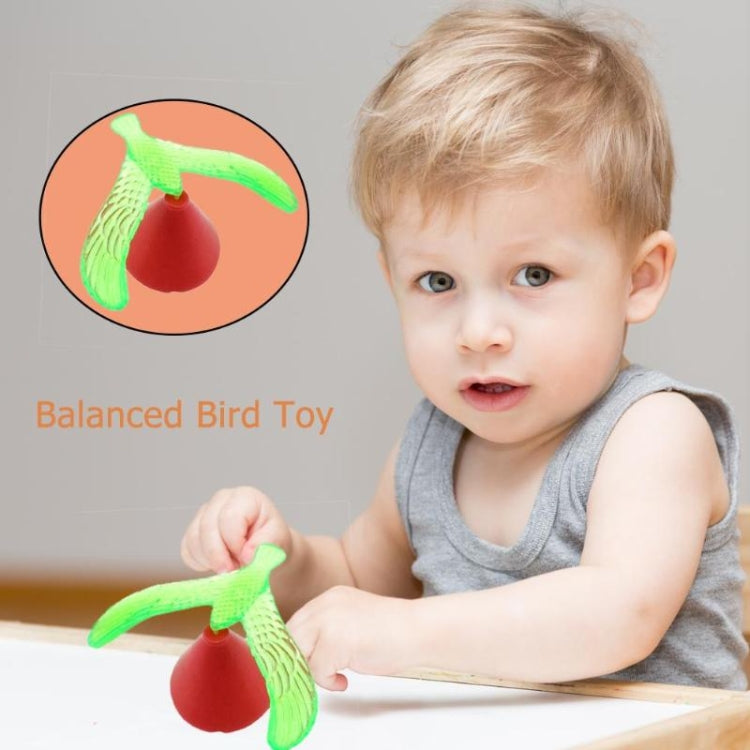 10 PCS Niños Juguete Divertido Plástico Mini DIY Magia Equilibrio Pájaro Niños Regalo, Entrega de Color Aleatorio, Magic Balancing Bird