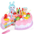 Juguetes de cocina, comida para pasteles, juego de simulación DIY, corte de frutas, juguetes de cumpleaños para niños, regalo