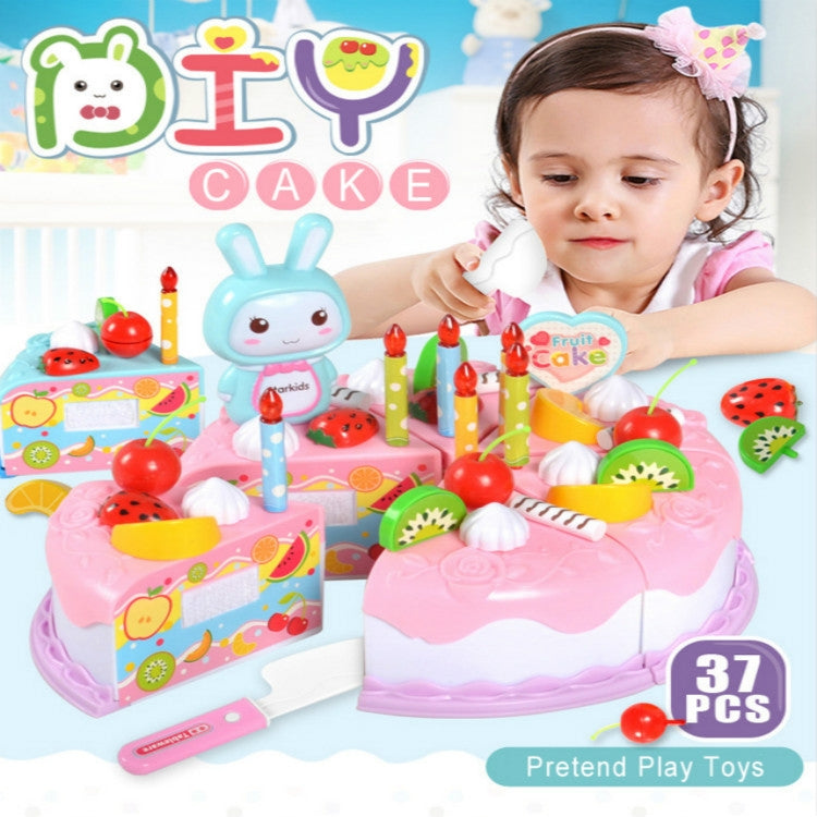 Juguetes de cocina, comida para pasteles, juego de simulación DIY, corte de frutas, juguetes de cumpleaños para niños, regalo