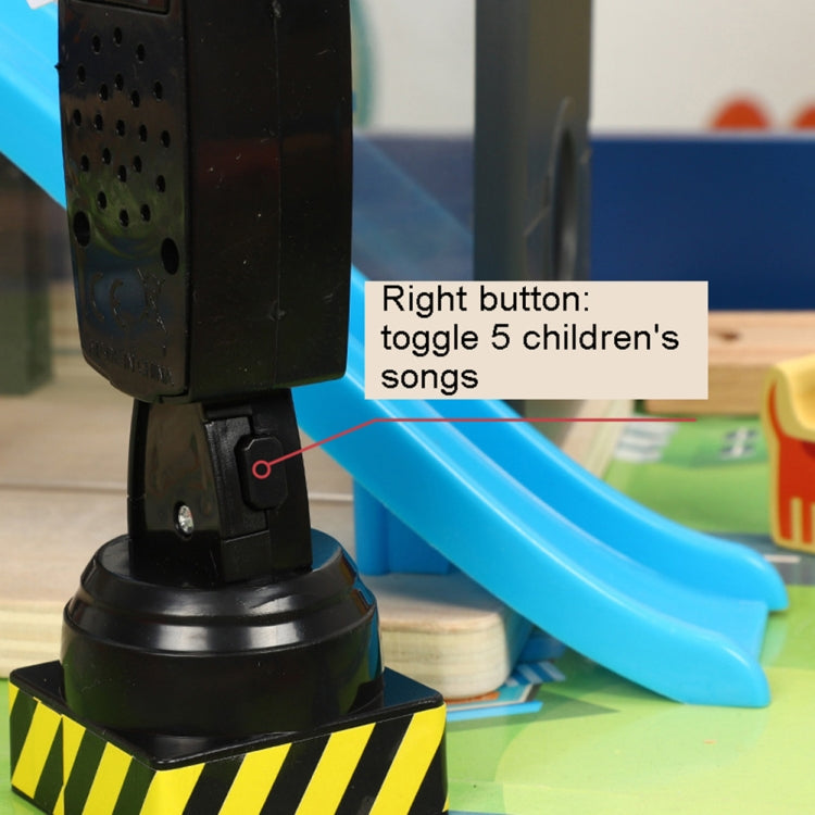 La luz eléctrica y la música pueden cambiar el modelo de juguete de los semáforos de los niños