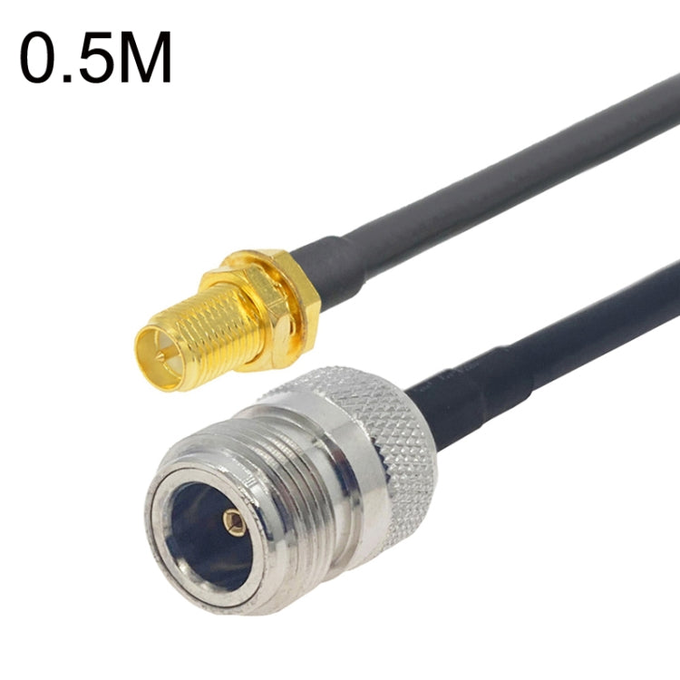 Cable adaptador coaxial RP-SMA hembra a N hembra RG58, RP-SMA Female to N Female 0.5m, RP-SMA Female to N Female 1m, RP-SMA Female to N Female 1.5m, RP-SMA Female to N Female 3m, RP-SMA Female to N Female 5m, RP-SMA Female to N Female 10m