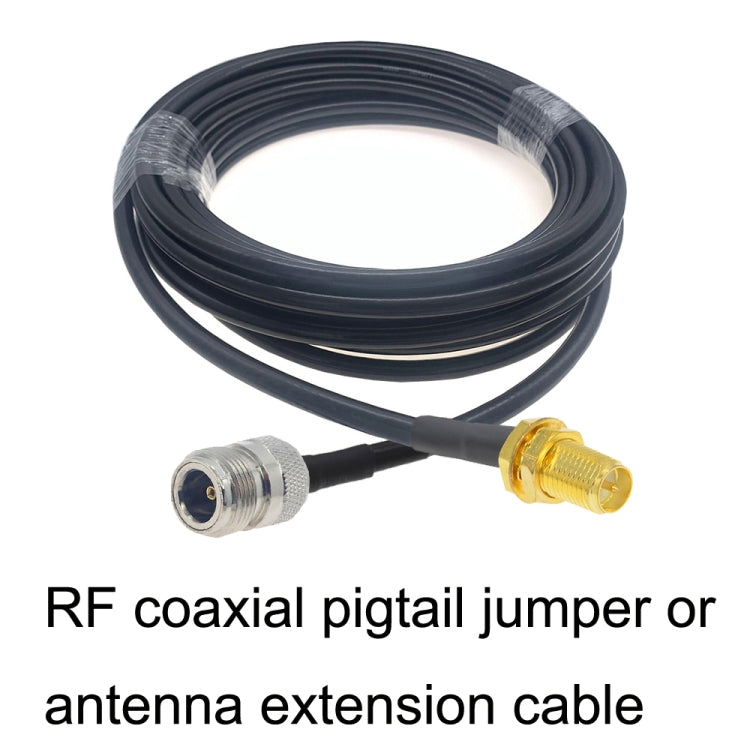 Cable adaptador coaxial RP-SMA hembra a N hembra RG58, RP-SMA Female to N Female 0.5m, RP-SMA Female to N Female 1m, RP-SMA Female to N Female 1.5m, RP-SMA Female to N Female 3m, RP-SMA Female to N Female 5m, RP-SMA Female to N Female 10m