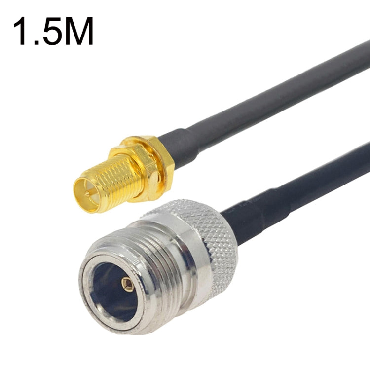 Cable adaptador coaxial RP-SMA hembra a N hembra RG58, RP-SMA Female to N Female 0.5m, RP-SMA Female to N Female 1m, RP-SMA Female to N Female 1.5m, RP-SMA Female to N Female 3m, RP-SMA Female to N Female 5m, RP-SMA Female to N Female 10m