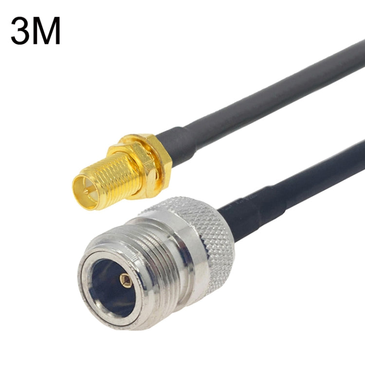 Cable adaptador coaxial RP-SMA hembra a N hembra RG58, RP-SMA Female to N Female 0.5m, RP-SMA Female to N Female 1m, RP-SMA Female to N Female 1.5m, RP-SMA Female to N Female 3m, RP-SMA Female to N Female 5m, RP-SMA Female to N Female 10m