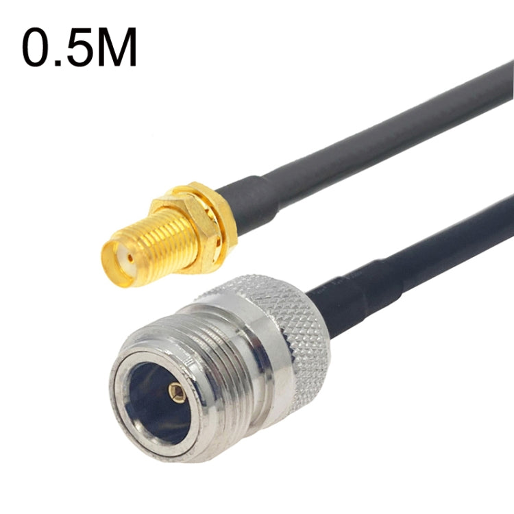Cable adaptador coaxial SMA hembra a N hembra RG58, SMA Female to N Female 0.5m, SMA Female to N Female 1m, SMA Female to N Female 1.5m, SMA Female to N Female 3m, SMA Female to N Female 5m, SMA Female to N Female 10m
