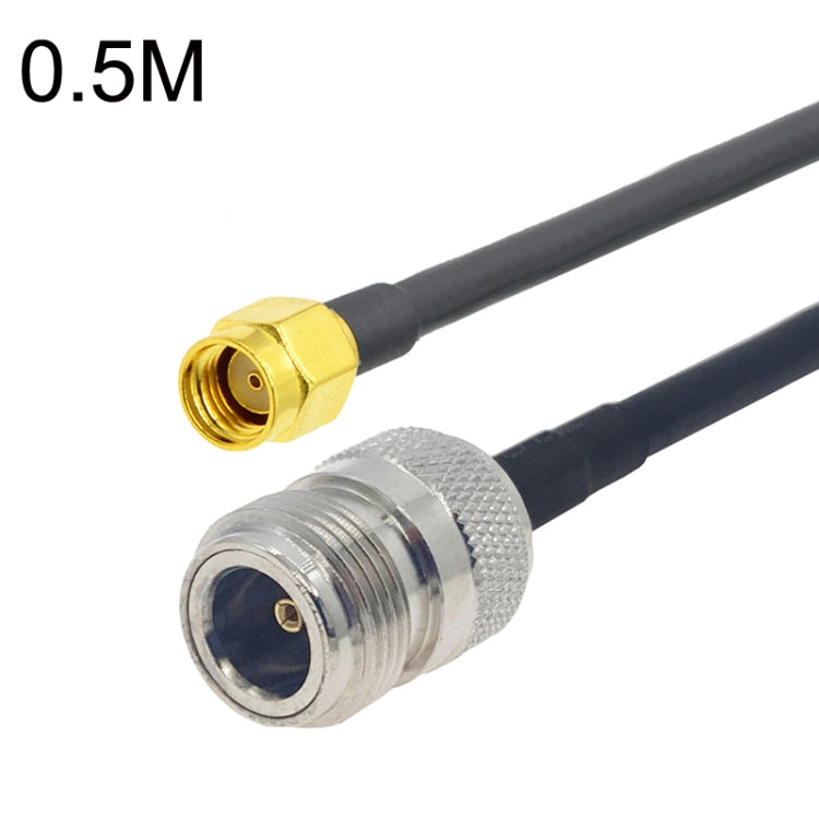 Cable adaptador coaxial RP-SMA macho a N hembra RG58, RP-SMA Male to N Female 0.5m, RP-SMA Male to N Female 1m, RP-SMA Male to N Female 1.5m, RP-SMA Male to N Female 3m, RP-SMA Male to N Female 5m, RP-SMA Male to N Female 10m