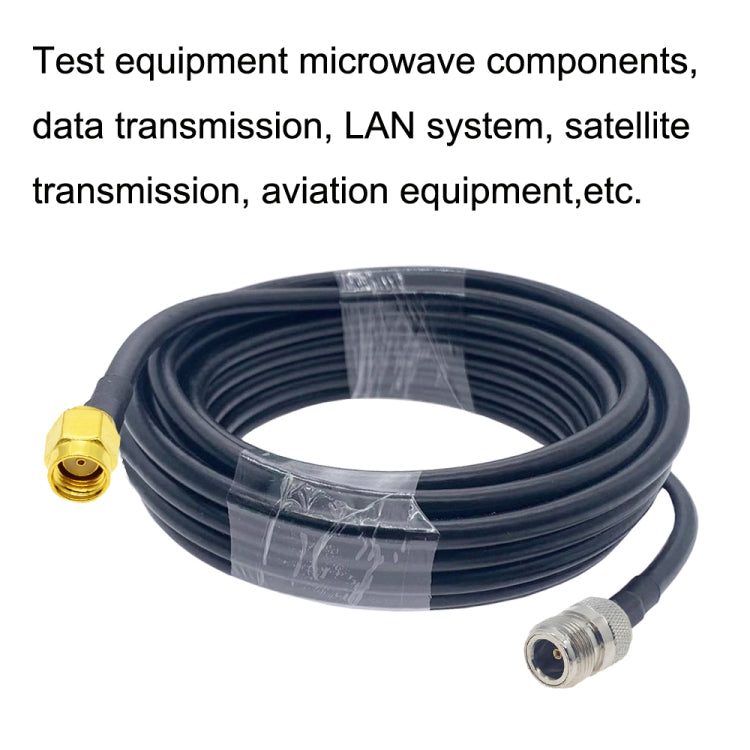 Cable adaptador coaxial RP-SMA macho a N hembra RG58, RP-SMA Male to N Female 0.5m, RP-SMA Male to N Female 1m, RP-SMA Male to N Female 1.5m, RP-SMA Male to N Female 3m, RP-SMA Male to N Female 5m, RP-SMA Male to N Female 10m