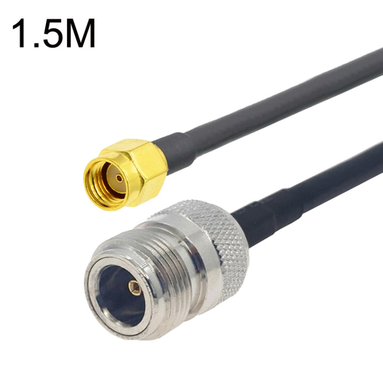 Cable adaptador coaxial RP-SMA macho a N hembra RG58, RP-SMA Male to N Female 0.5m, RP-SMA Male to N Female 1m, RP-SMA Male to N Female 1.5m, RP-SMA Male to N Female 3m, RP-SMA Male to N Female 5m, RP-SMA Male to N Female 10m