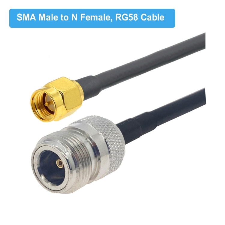 Cable adaptador coaxial SMA macho a N hembra RG58, SMA Male to N Female 0.5m, SMA Male to N Female 1m, SMA Male to N Female 1.5m, SMA Male to N Female 3m, SMA Male to N Female 5m, SMA Male to N Female 10m