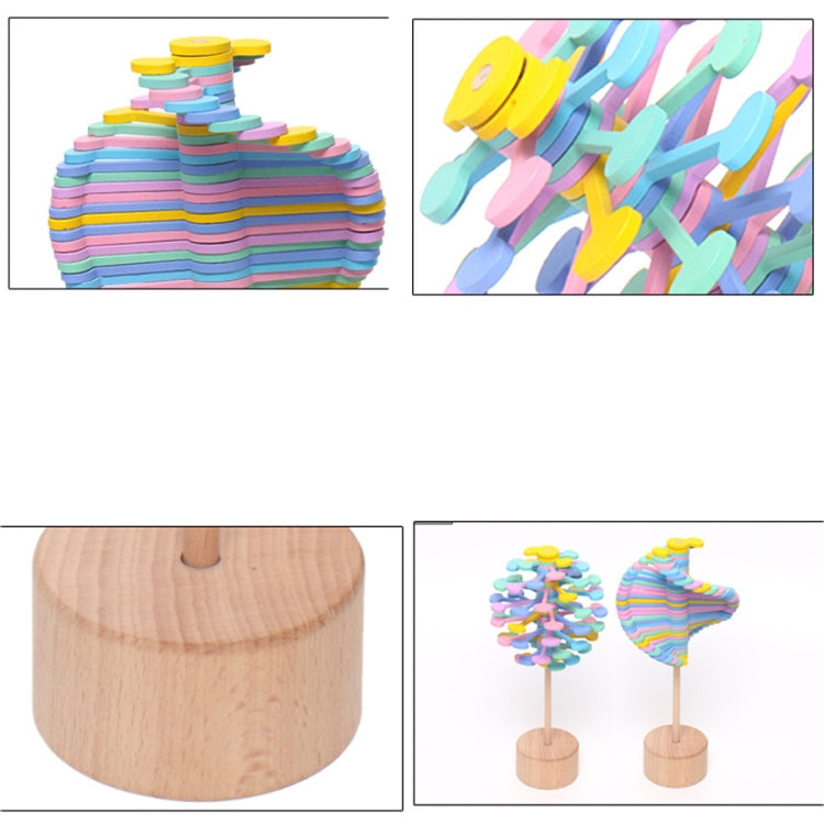 Piruleta giratoria de madera maciza, serie Fischer, adornos creativos, juguete de descompresión, artefacto de descompresión