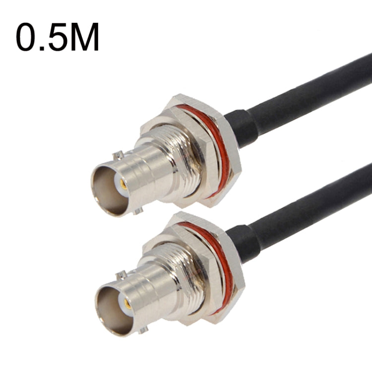 Cable adaptador coaxial BNC hembra a BNC hembra RG58, BNC Female To BNC Female With Waterproof Circle 0.5m, BNC Female To BNC Female With Waterproof Circle 1m, BNC Female To BNC Female With Waterproof Circle 1.5m                                        ...