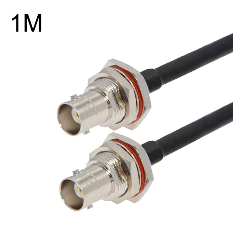 Cable adaptador coaxial BNC hembra a BNC hembra RG58, BNC Female To BNC Female With Waterproof Circle 0.5m, BNC Female To BNC Female With Waterproof Circle 1m, BNC Female To BNC Female With Waterproof Circle 1.5m                                        ...