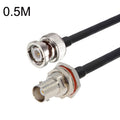 BNC hembra con círculo impermeable a BNC macho RG58 Cable adaptador coaxial, BNC Female With Waterproof Circle To BNC Male 0.5m, BNC Female With Waterproof Circle To BNC Male 1m, BNC Female With Waterproof Circle To BNC Male 1.5m                       ...