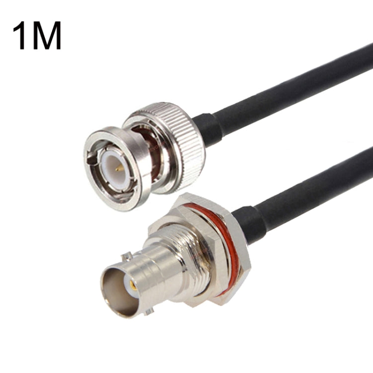 BNC hembra con círculo impermeable a BNC macho RG58 Cable adaptador coaxial, BNC Female With Waterproof Circle To BNC Male 0.5m, BNC Female With Waterproof Circle To BNC Male 1m, BNC Female With Waterproof Circle To BNC Male 1.5m                       ...