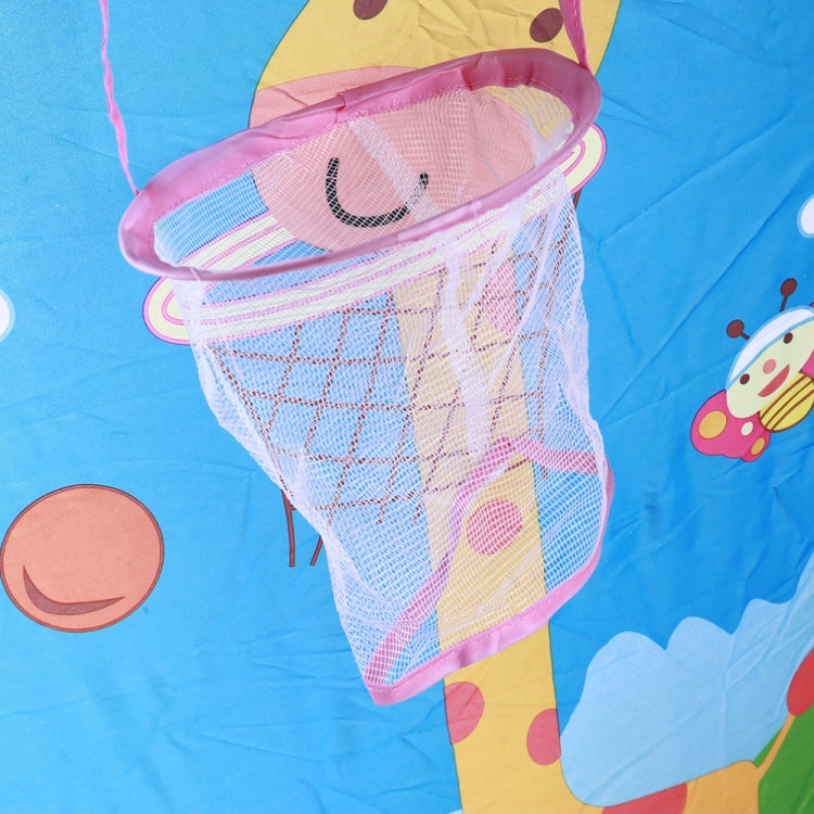 Tienda de campaña segura para interior y exterior para niños, parque infantil plegable, juego de dibujos animados, lanzamiento de baloncesto, piscina para niños