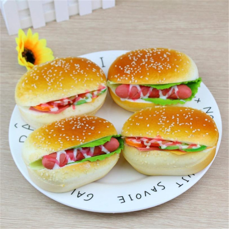 Bonita hamburguesa blanda, crema de crecimiento lento, juguetes de descompresión perfumados, decoración, juguete para apretar para niños, Cute Hamburger