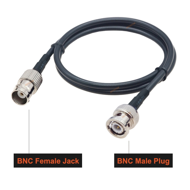 Cable adaptador coaxial BNC hembra a BNC macho RG58, BNC Female To BNC Male 0.5m, BNC Female To BNC Male 1m, BNC Female To BNC Male 1.5m, BNC Female To BNC Male 3m, BNC Female To BNC Male 5m, BNC Female To BNC Male 10m