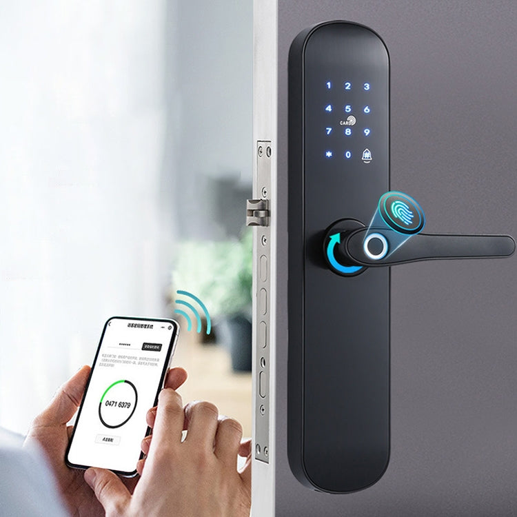 S011M Cerradura automática multifuncional con huella digital para Hotel y apartamento cerradura electrónica inteligente con contraseña