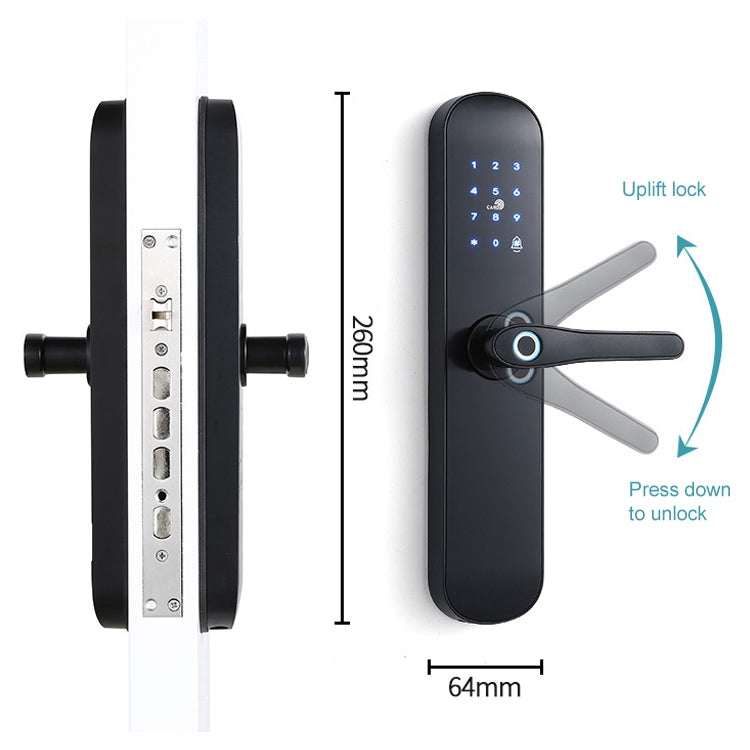 S011M Cerradura automática multifuncional con huella digital para Hotel y apartamento cerradura electrónica inteligente con contraseña